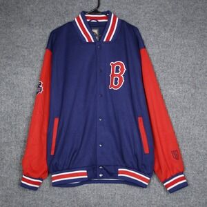 Boston Red Sox Cooperstown Collection GIII Carl Banks Baseball Jacket Men XL Red